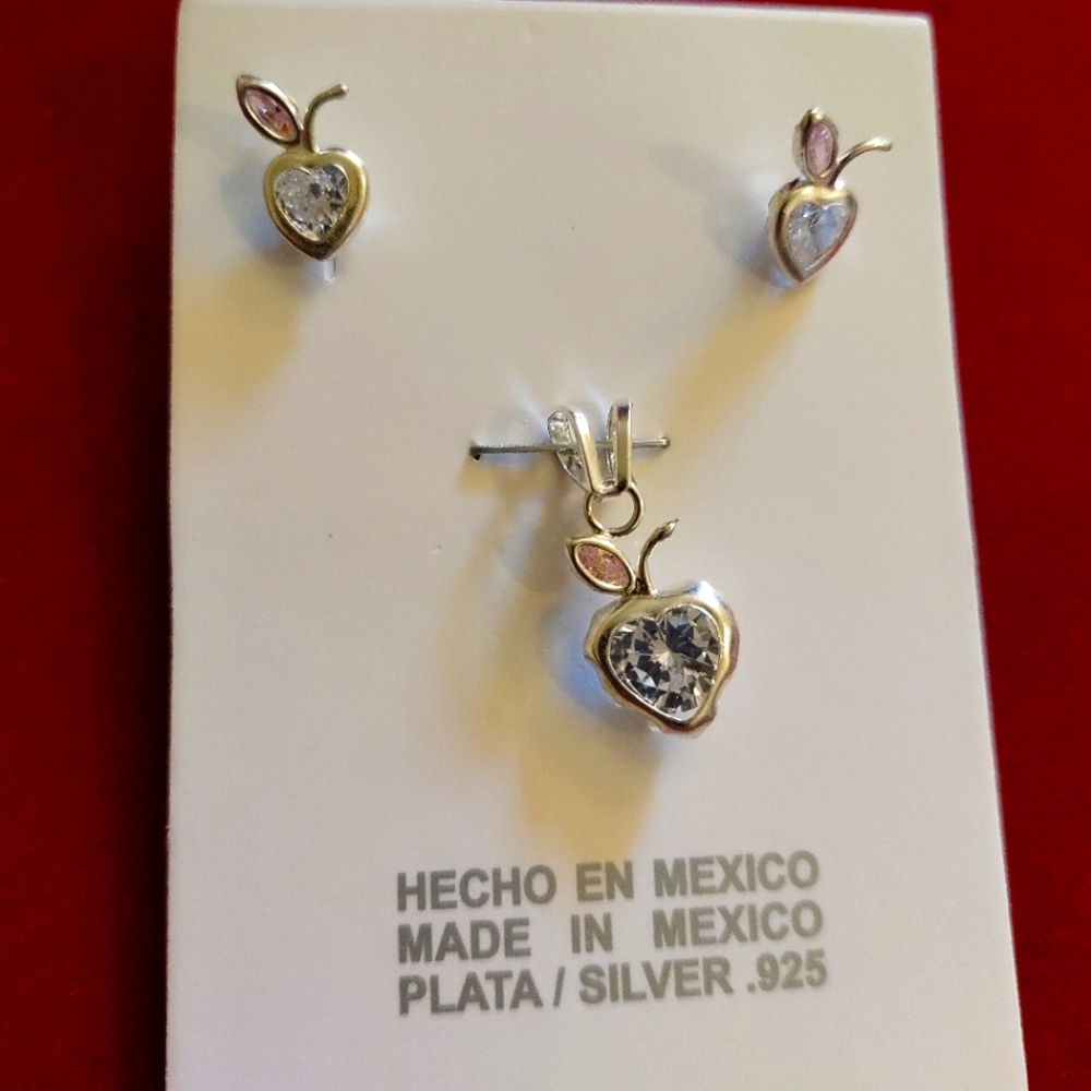 Nice Pendant - Earrings Set Silver.925